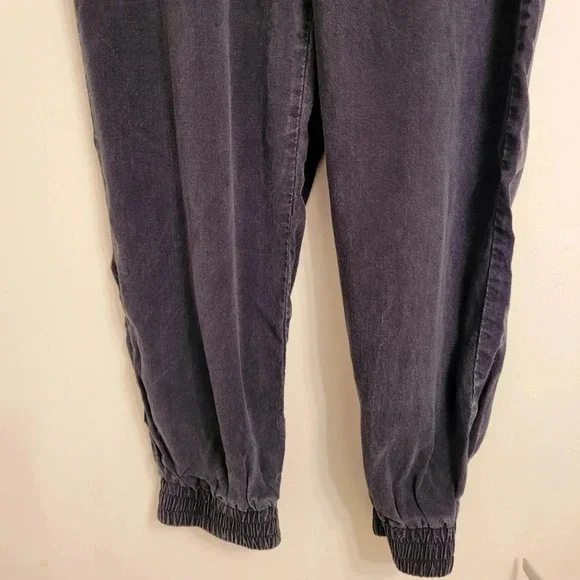 BELLA DAHL black wash Tencel Lyocell drawstring joggers athleisure gorpcore S - Picture 4 of 13
